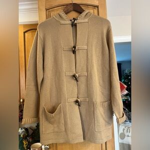 Karen Scott Tan Toggle Sweater